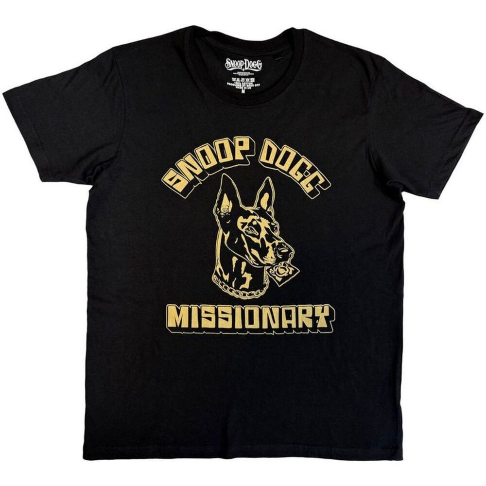 Snoop Dogg Unisex Adult Doberman T-Shirt / Black